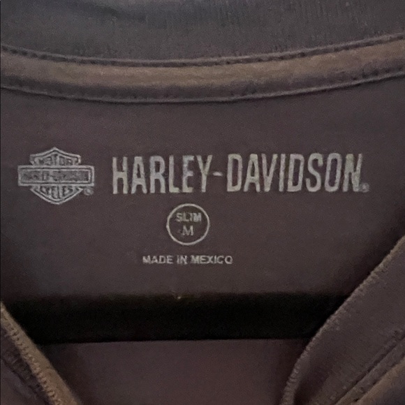 Harley-Davidson Grey and Orange Short Sleeve Tee Size Mesium - Picture 10 of 13